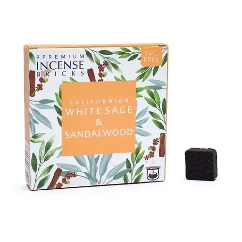 Aromafume briques d'encens Sauge blanche et bois de Santal