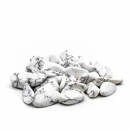 Pierre roulée HOWLITE BLANCHE
