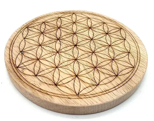 Porte-Encens Bois Fleur de Vie