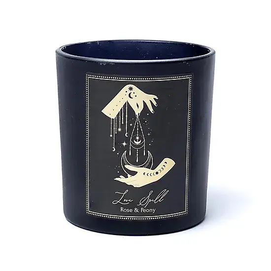 Miniature : Bougie d'intention Love spell en verre