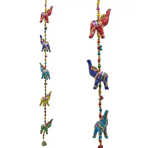 Guirlande décorative éléphants habillés