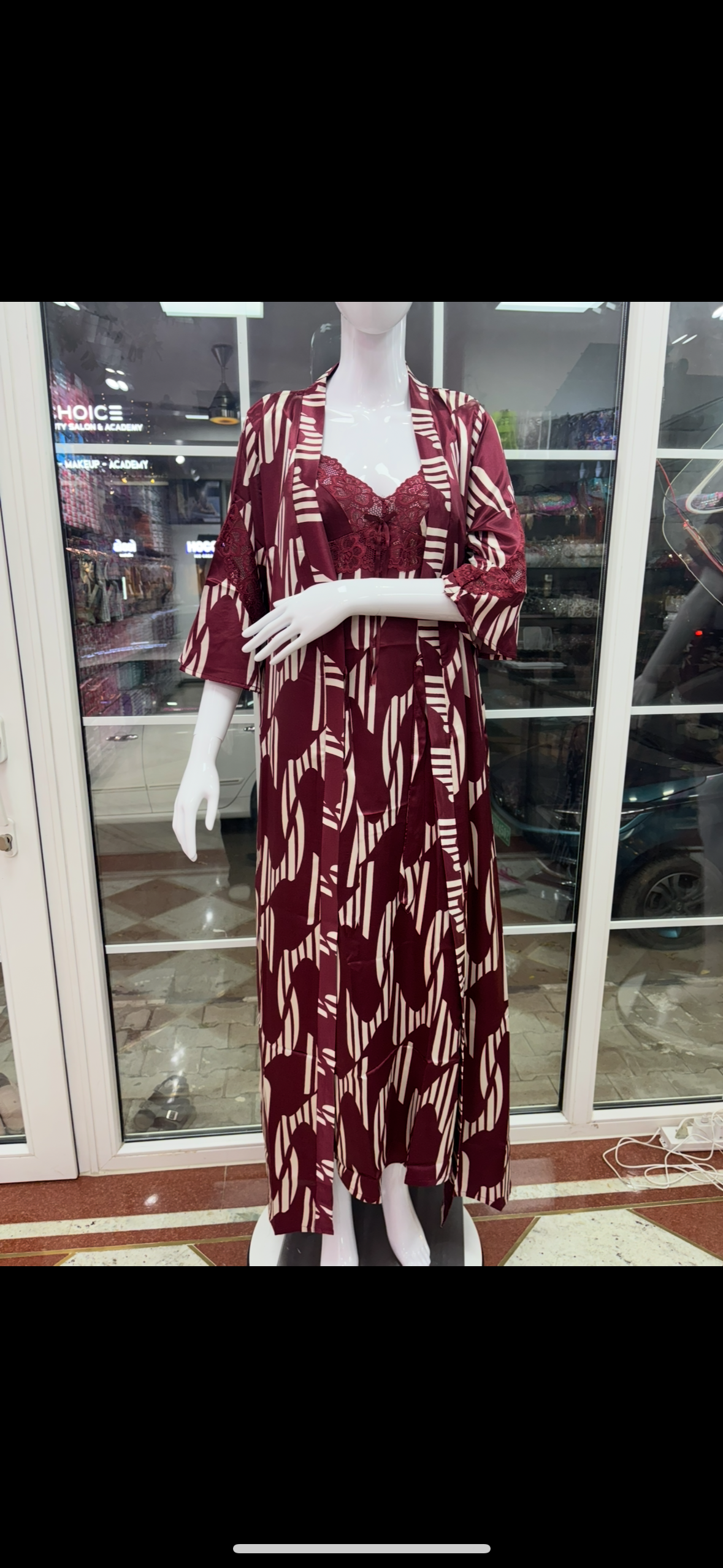 Sweet Heart Satin Night Gown 2814 TP