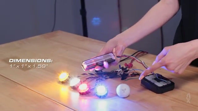 Thumbnail: FENIEX QUAD CANNON HIDE-A-WAY LED LIGHT - 4 COLORS