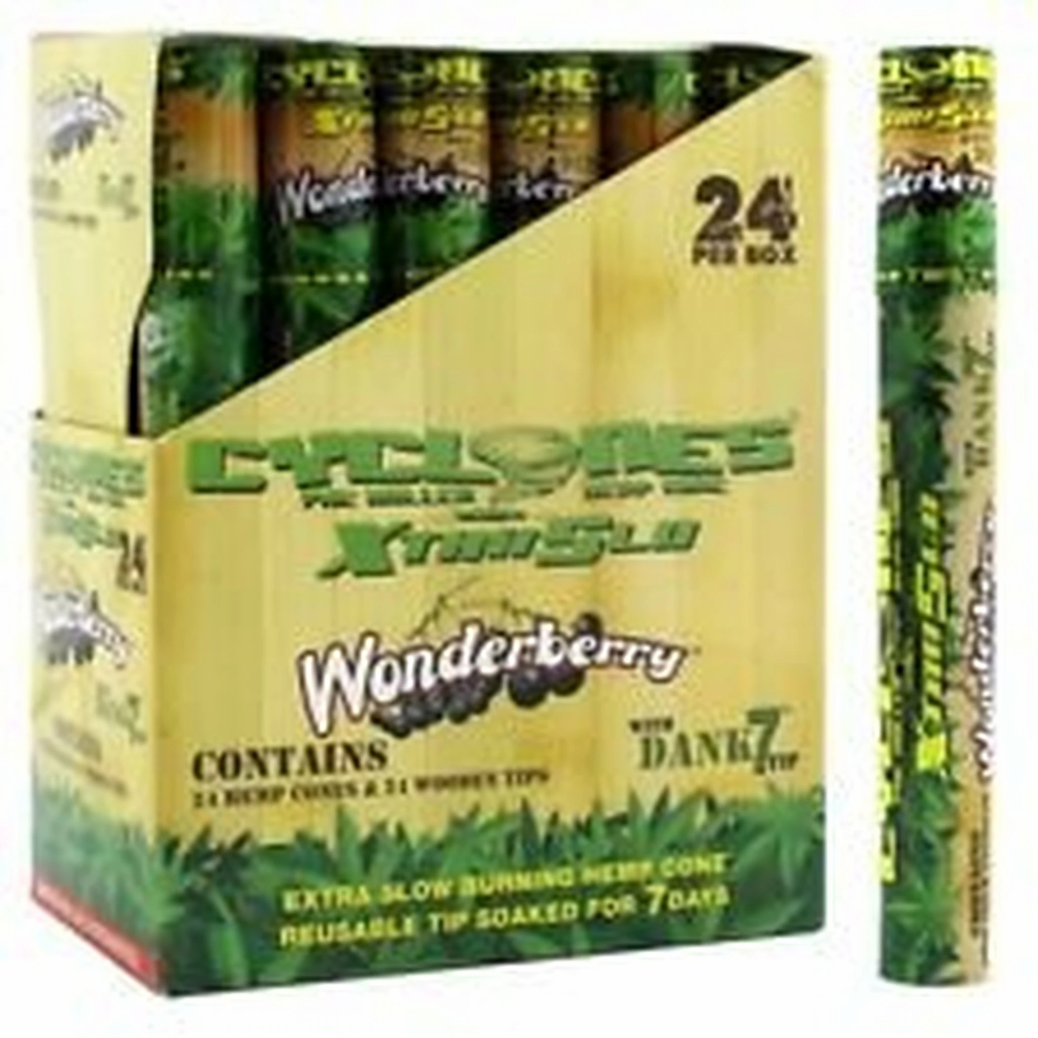 CYCLONES Xtra Slo Hemp Cones Wonderberry