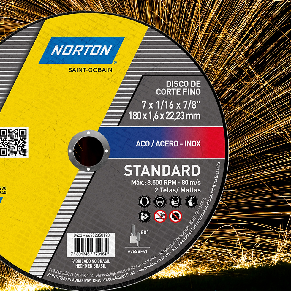 Miniatura: Disco de Corte 7" (180,0X1,6X22,23) Standard - Norton