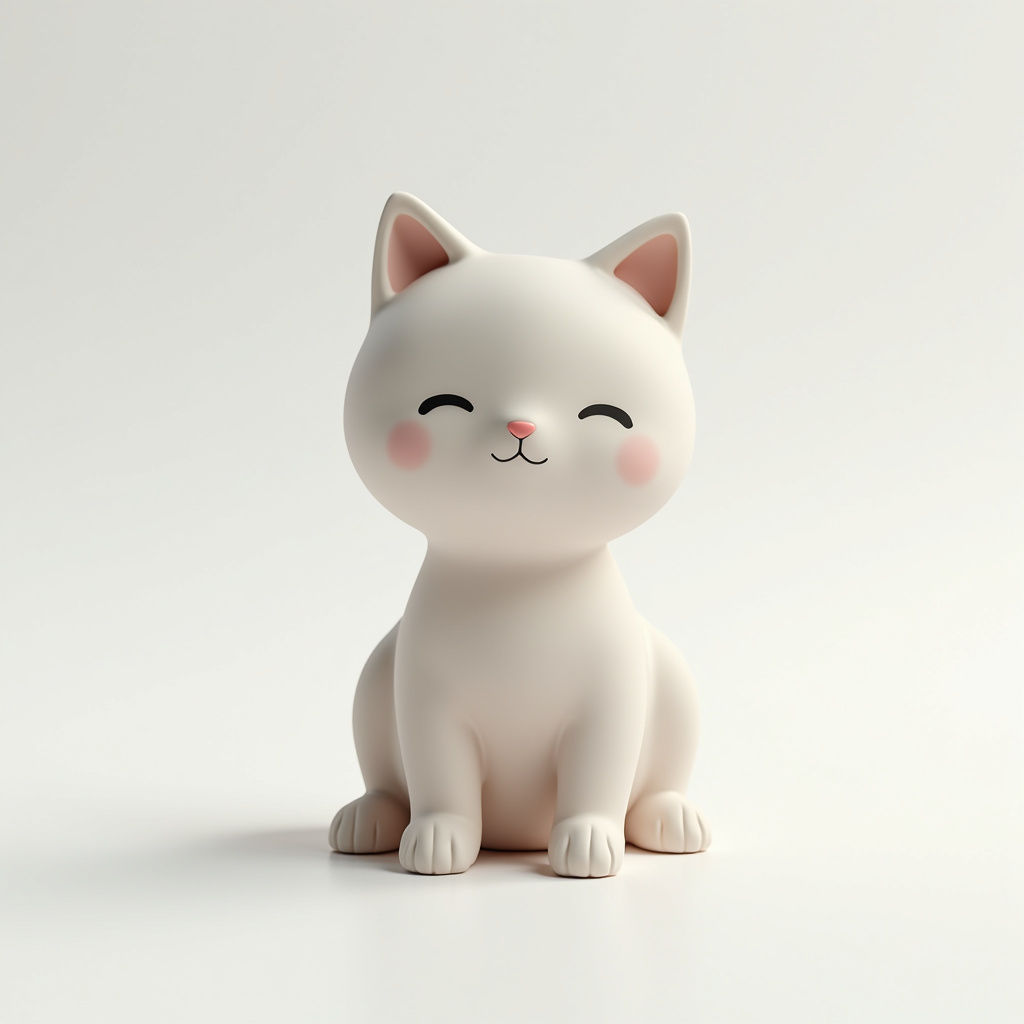 Cute Cat Figurine