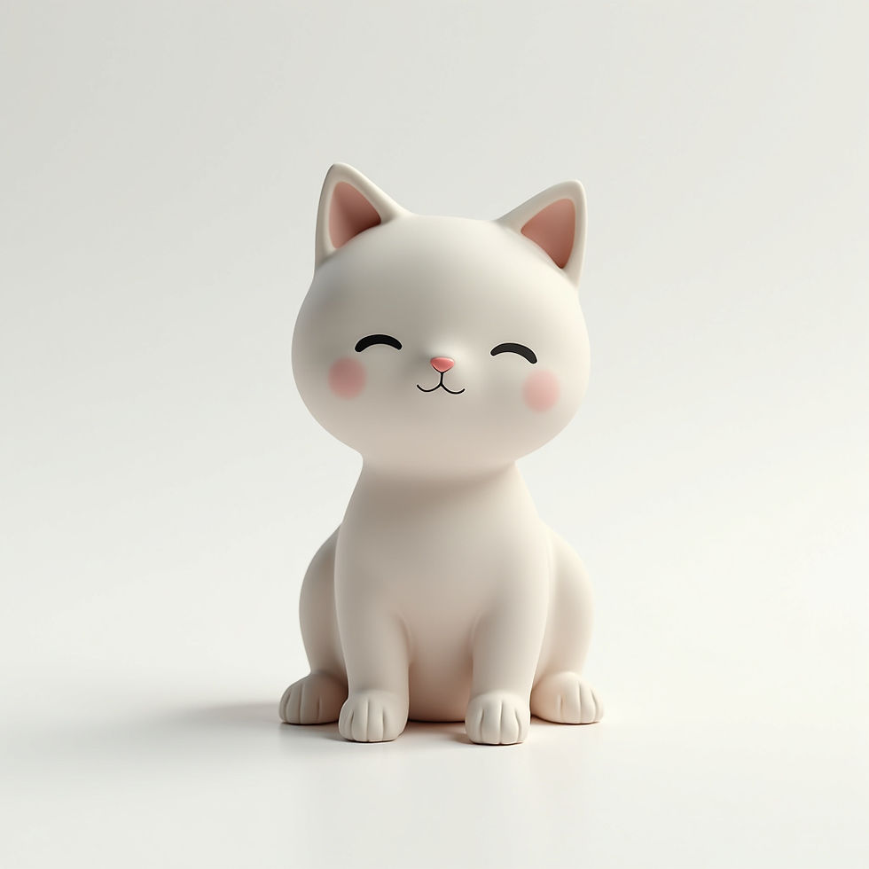 Cute Cat Figurine