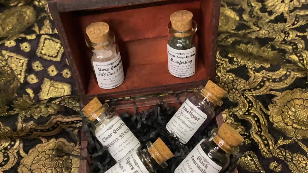 Thumbnail: Crystal Chip Spell Bottle Apothecary Set