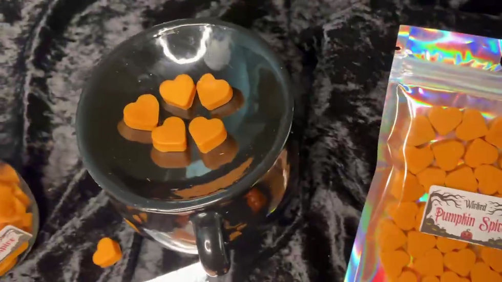 Thumbnail: Pumpkin Spice Wax Melts, Halloween Mini Heart Wax Melts