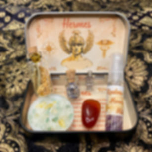 Hermes Altar Tin, Greek God Hermes Shrine Tin, Hermes Offering