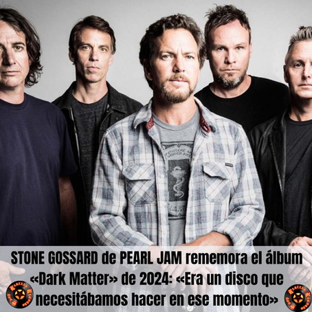 Pearl jam Conmemoran Dark Matter