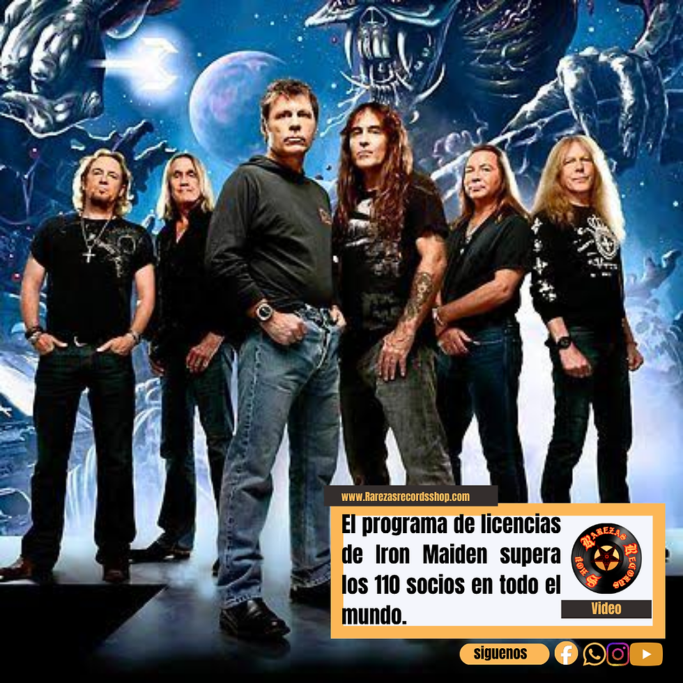 El programa de licencias de Iron Maiden supera los 110 socios en todo el mundo.
