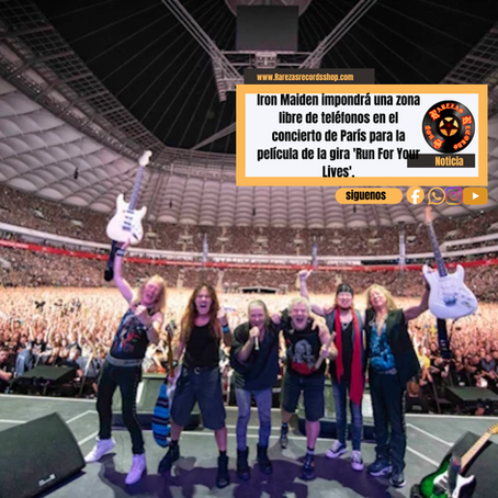 Iron Maiden impondrá una zona libre de teléfonos en el concierto de París para la película de la gira 'Run For Your Lives'.