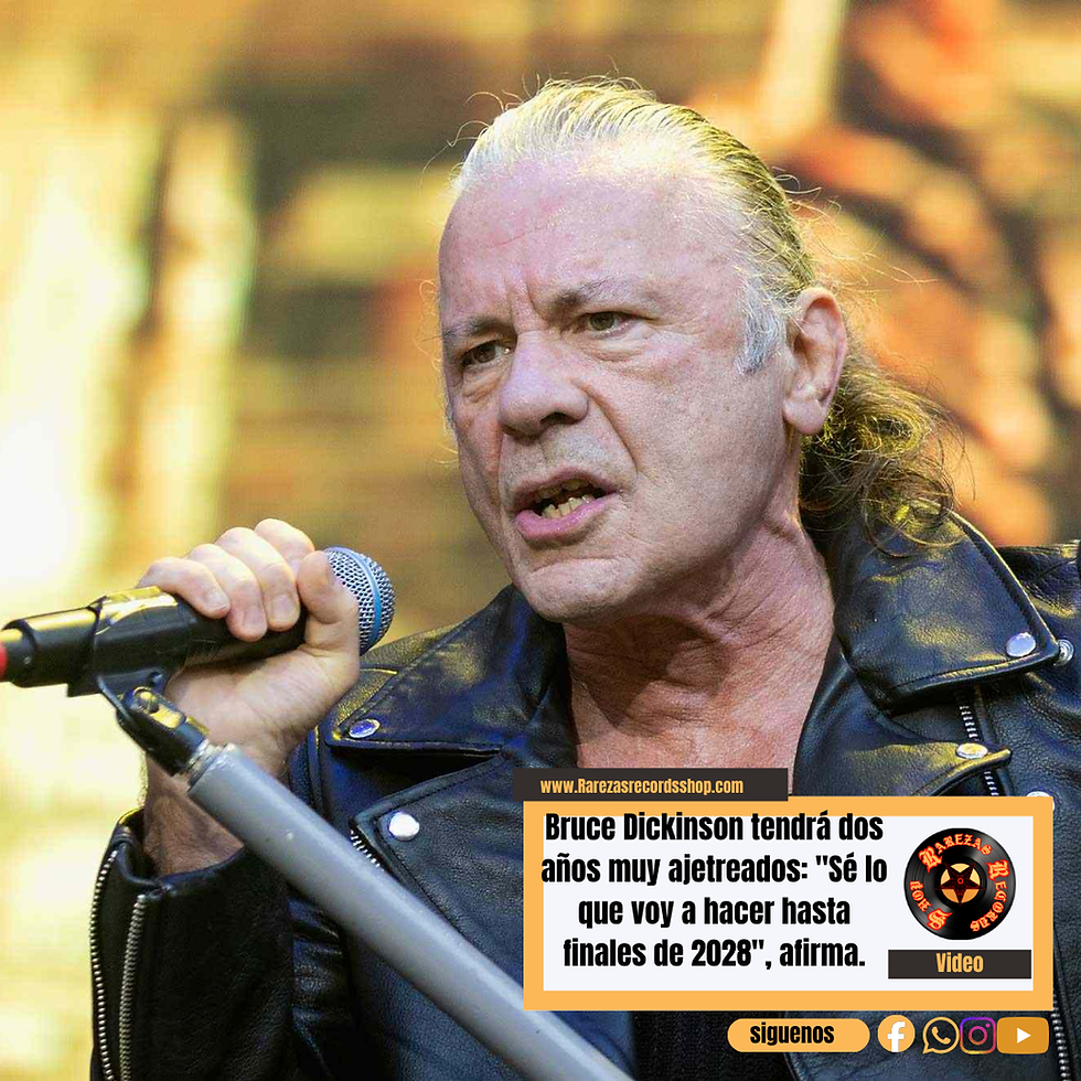 Bruce Dickinson tendra dos anos muy ajetreados: Se lo que voy a hacer hasta finales de 2028, afirma.