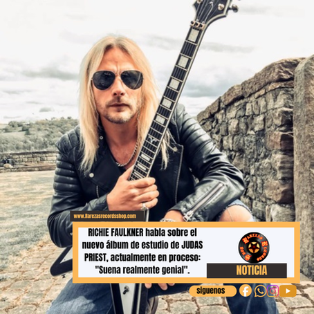 RICHIE FAULKNER habla sobre el nuevo álbum de estudio de JUDAS PRIEST, actualmente en proceso: "Suena realmente genial".