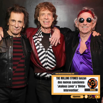 THE ROLLING STONES lanzan dos nuevas canciones: 'Jealous Lover' y 'Divine Intervention'.