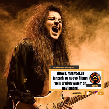 YNGWIE MALMSTEEN lanzará su nuevo álbum 'Hell Or High Water' en noviembre.