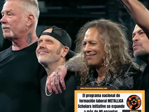 El programa nacional de formación laboral METALLICA Scholars Initiative se expande a más de 90 escuelas.