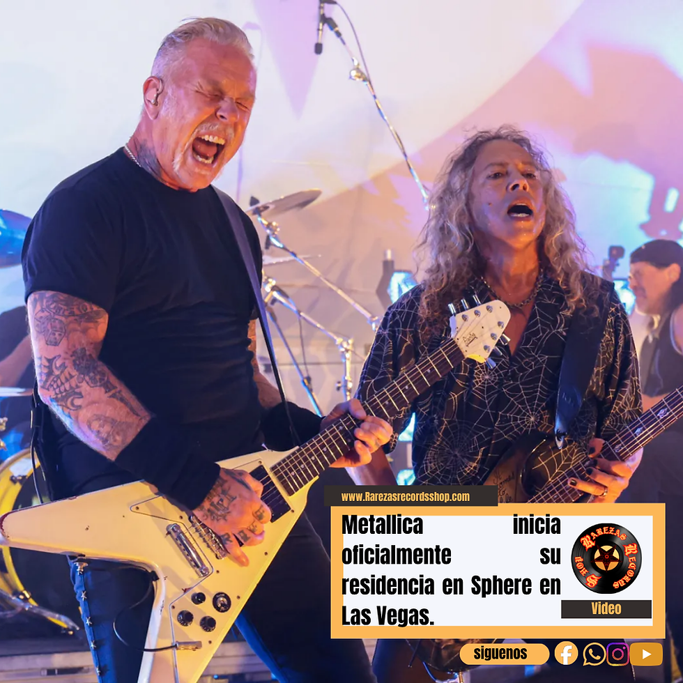 Metallica inicia oficialmente su residencia en Sphere en Las Vegas.