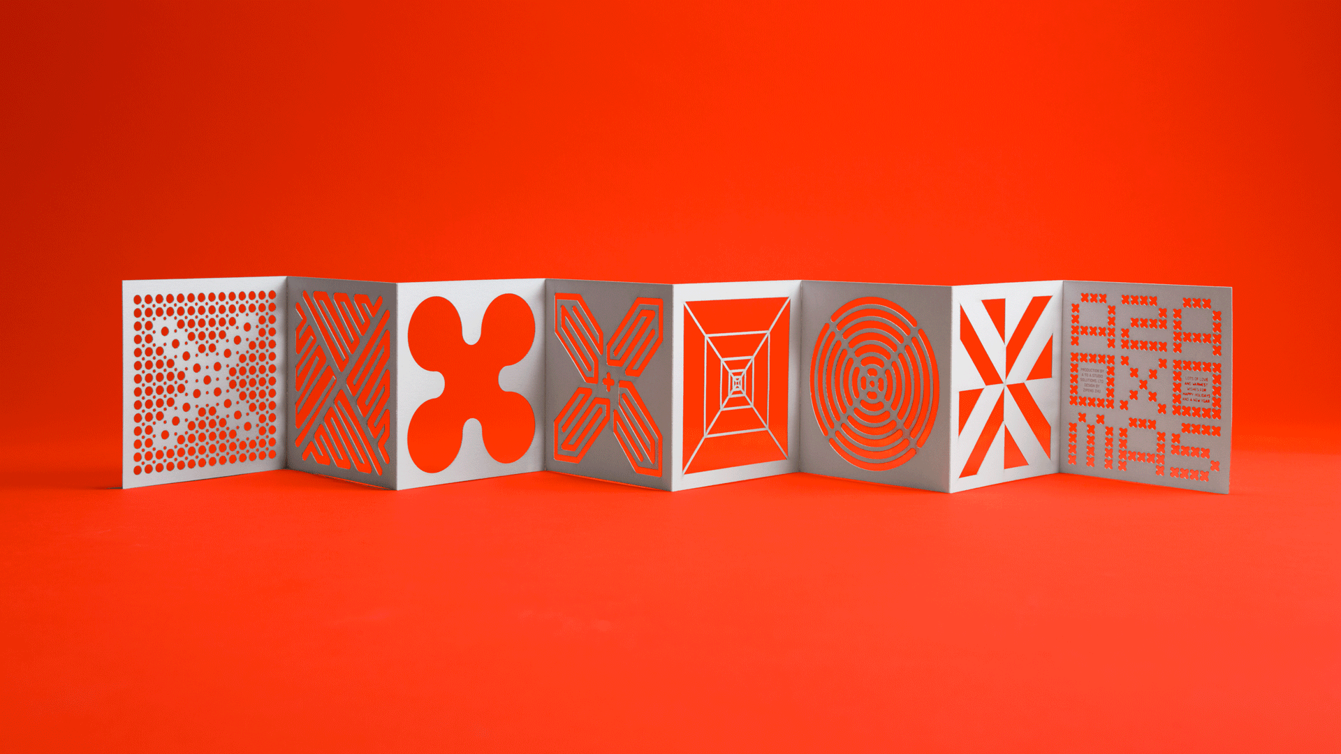Laser cut holiday card design by Zipeng Zhu