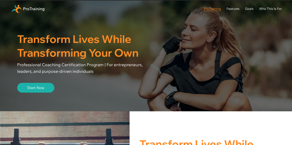 Sport WIX Website Template