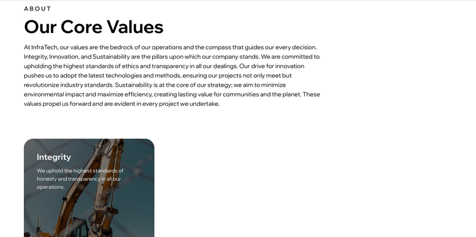 Construction WIX Website Template