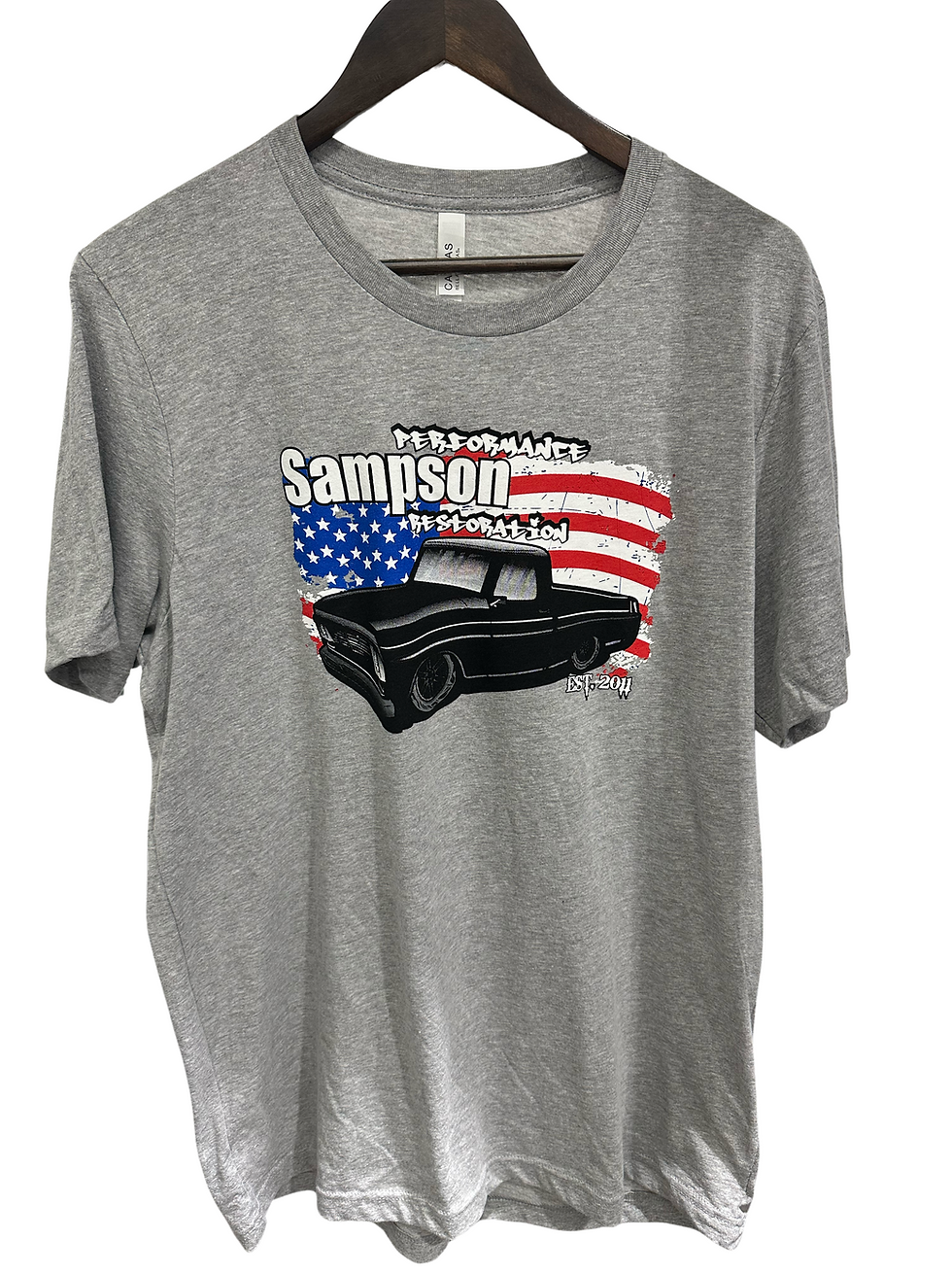 Thumbnail: Men's Sampson Performance Shop Truck Vintage Basic Tee