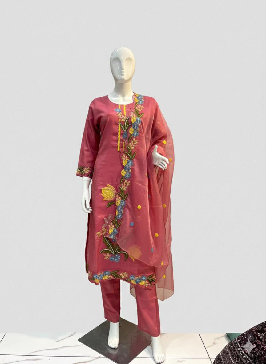 Shimmer Carrot Pant Suit 
