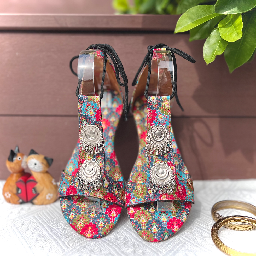 縮圖：印度手作民族涼鞋•綁繩