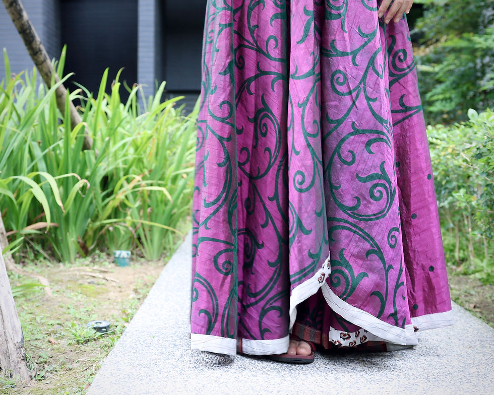 縮圖：尼泊爾｜植物絲·洋裝（暮光紫藤）