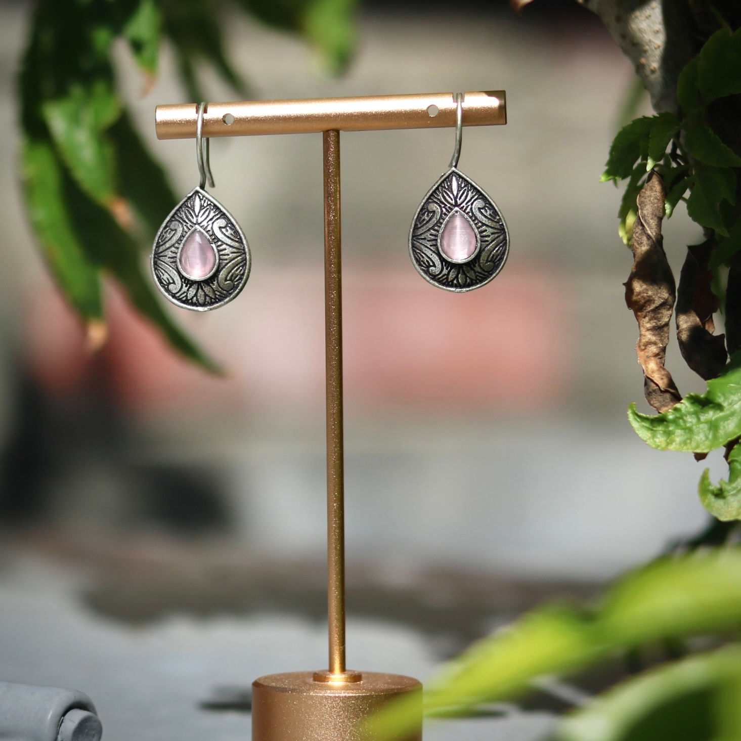 印度•民族耳環｜遠古•花露