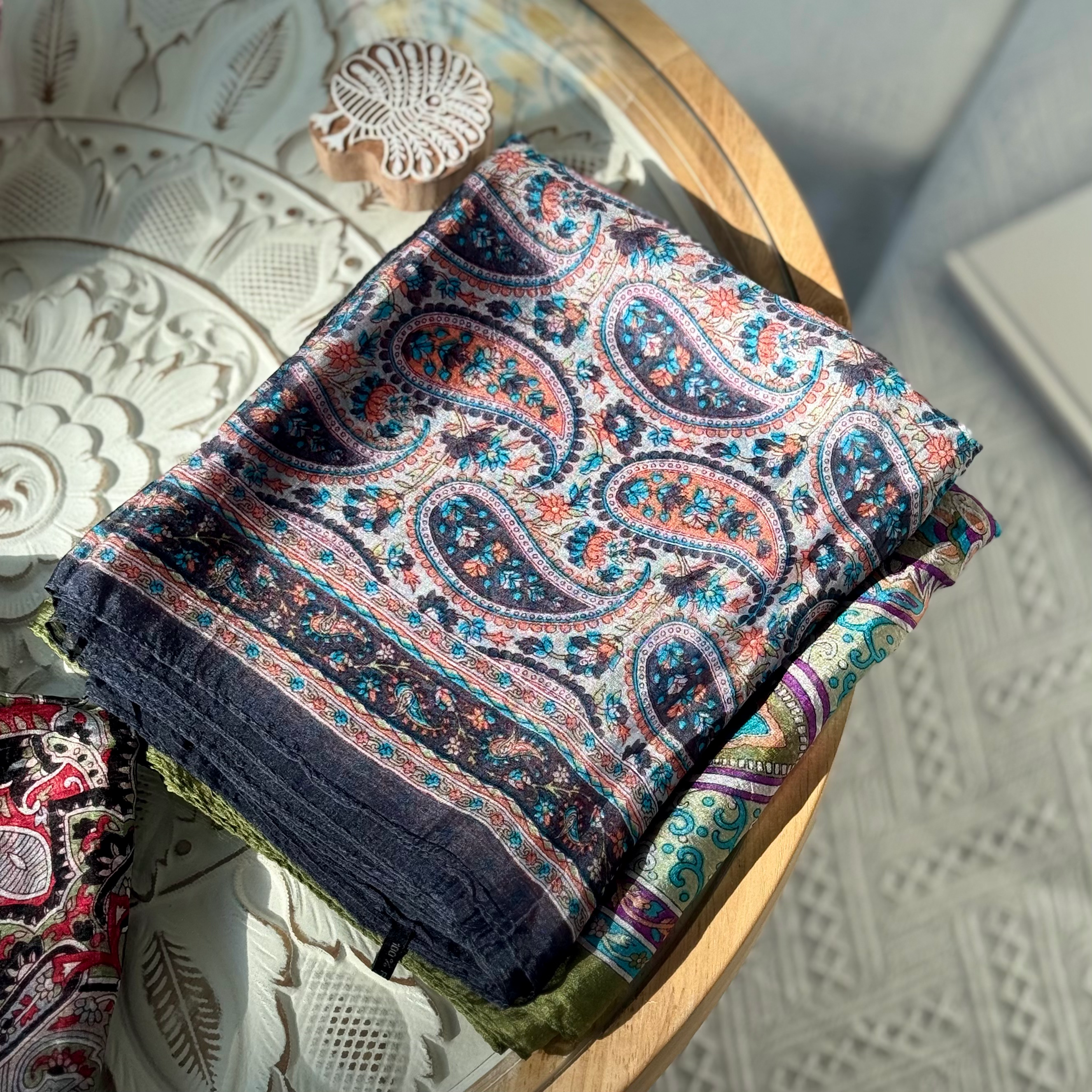 印度|絲巾· 墨香夜城