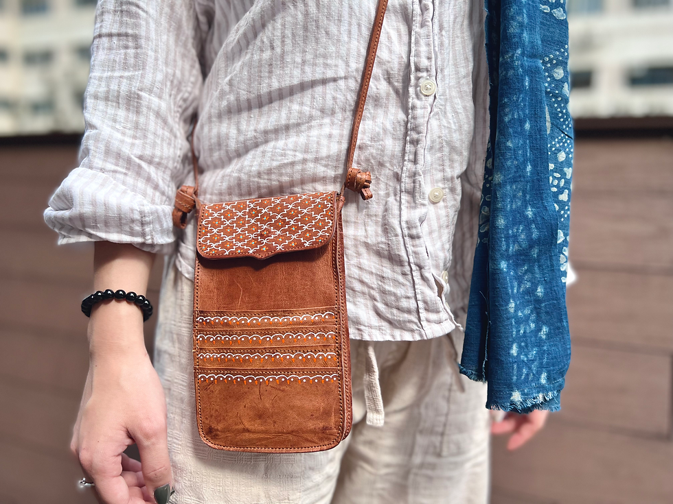 縮圖：手作鞣製羊皮革·隨身側包