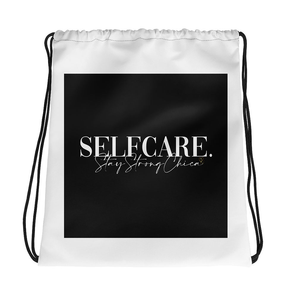 Stay Strong Chica Drawstring bag