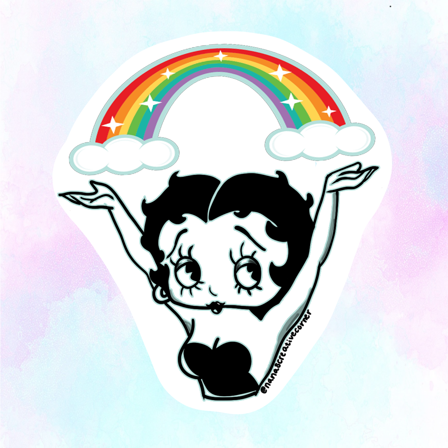 Proud Betty Boop Sticker Decal