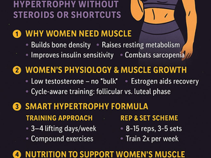 Built by Nature: Women-Specific Hypertrophy Without Hormonal Hype
QuikPhyt Health Hub & Gym Exclusive