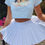 Thumbnail: Girls Summer High Waist Pleated Mini Skirts