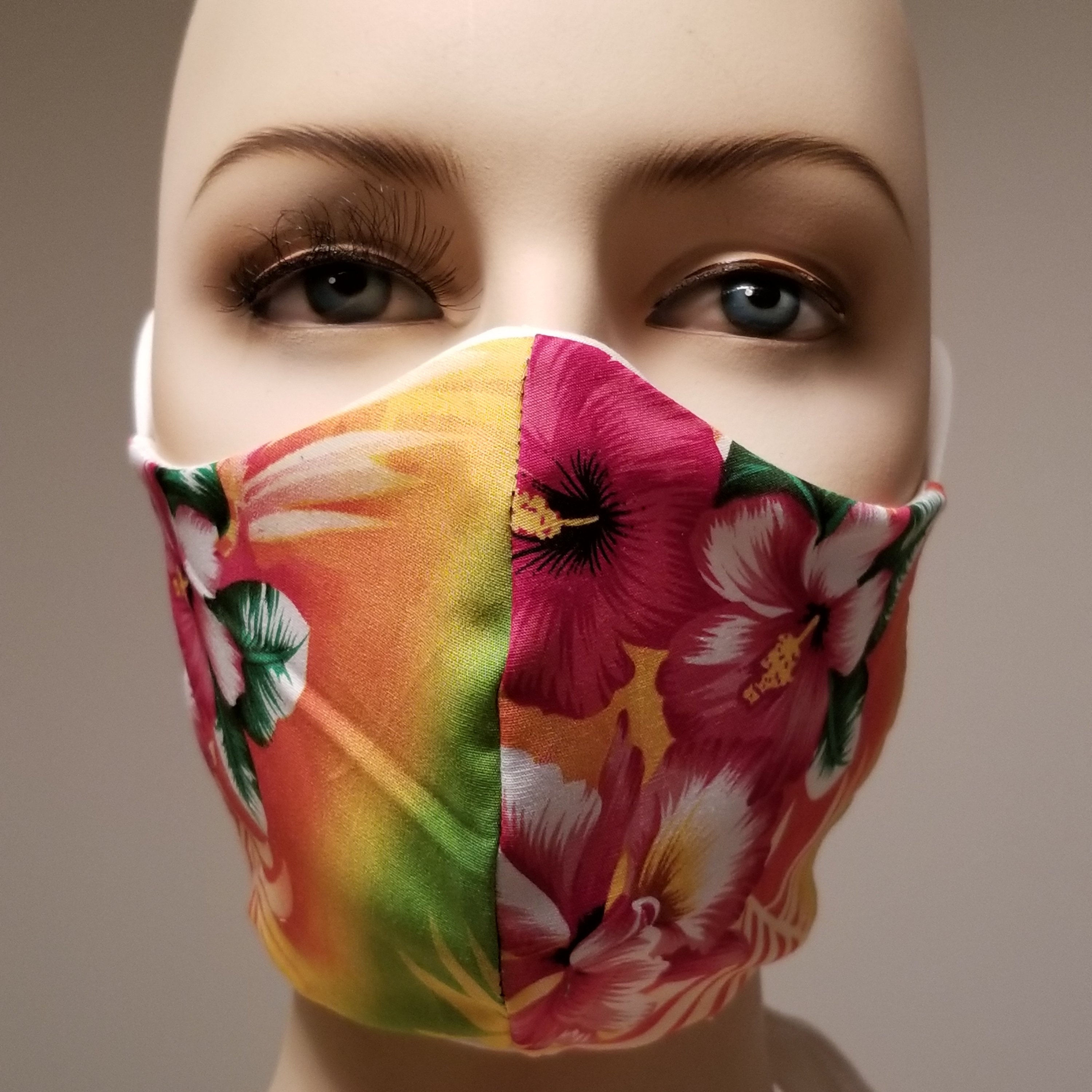 Washable Tropical Print Face Mask, Face Cover