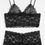 Thumbnail: Scalloped Trim Longline Lingerie Set
