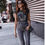 Thumbnail: Sexy Skinny Denim Jeans Women High Waist Buttons Fold Streetwear Pants