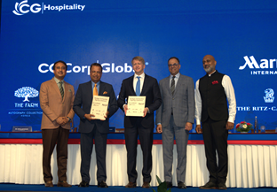 Marriott International signed a landmark agreement with CG Hospitality Global to open three new hotels in South Asia, introducing Marriott's industry-leading luxury and premium hotel brands to key urban, economic, and leisure destinations across Nepal and India.