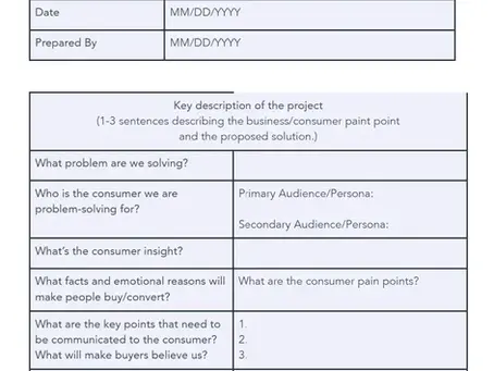 The Importance of a great brief for any type of event