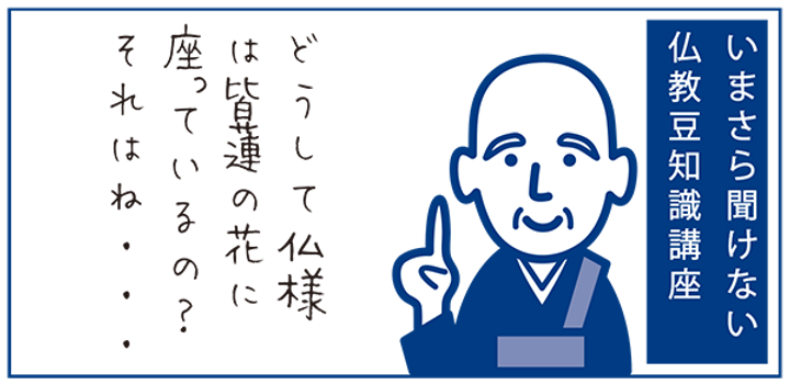 いまさら聞けない…仏教豆知識「どうして仏様は皆蓮の花にすわっている
