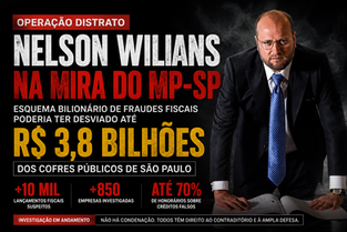 Operação Distrato - Nelson Willians e 3,8 Bilhões em Impostos Sonegados.
