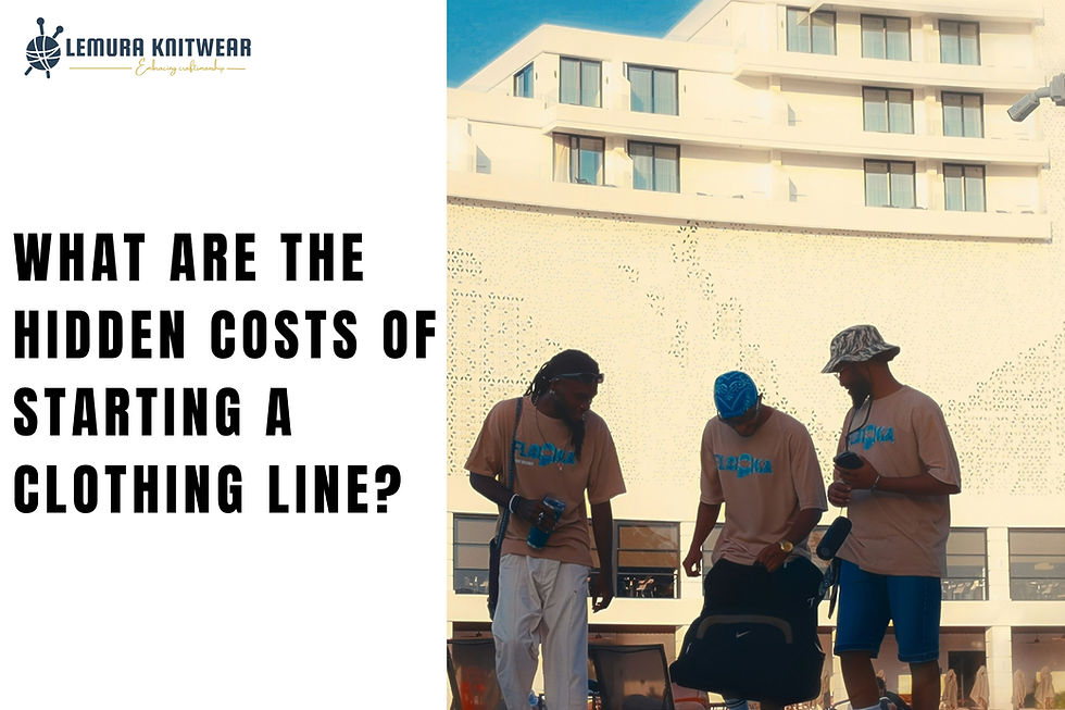 hidden costs of starting a clothing line