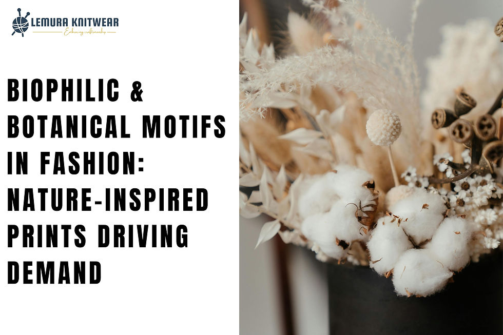 Biophilic & Botanical Motifs in Fashion