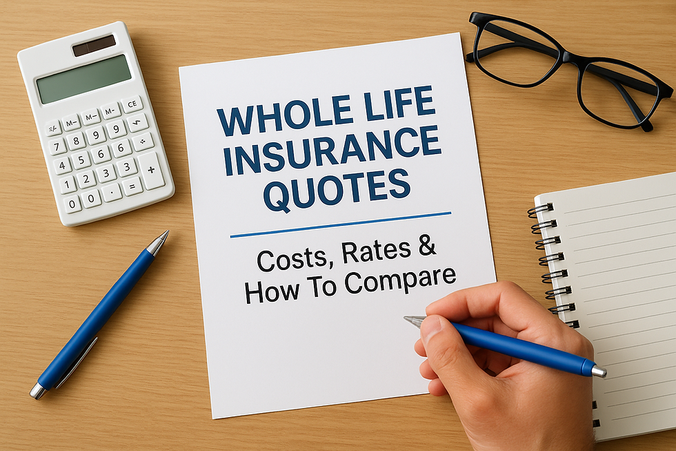 Whole Life Insurance Quotes: Costs, Rates & How To Compare