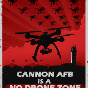 "No Drone Zone," poster design - Adobe Illustrator / Photoshop
