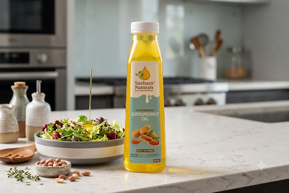 Thumbnail: COLD PRESSED GROUNDNUT OIL