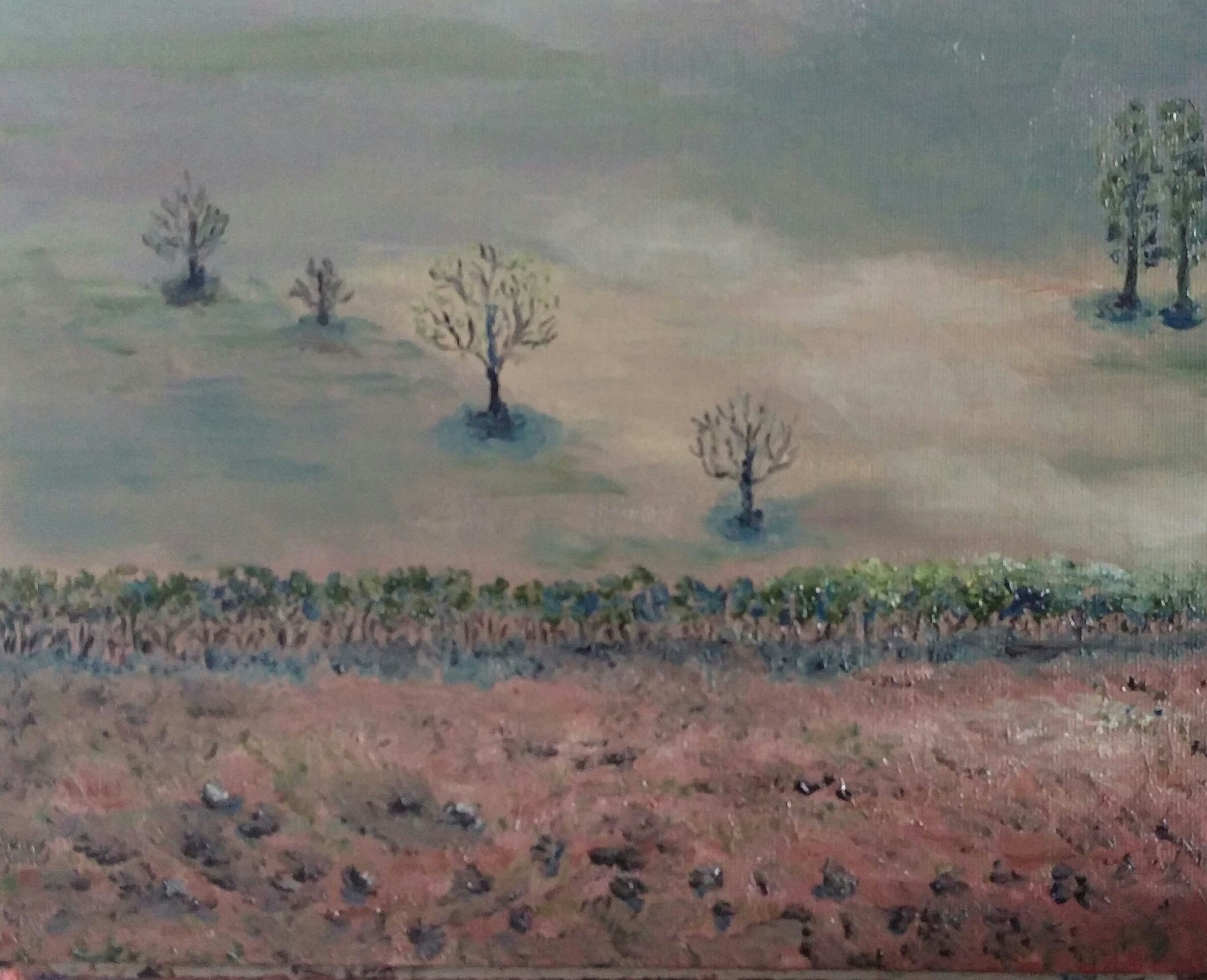 One landscape 20.3x25.4 cm